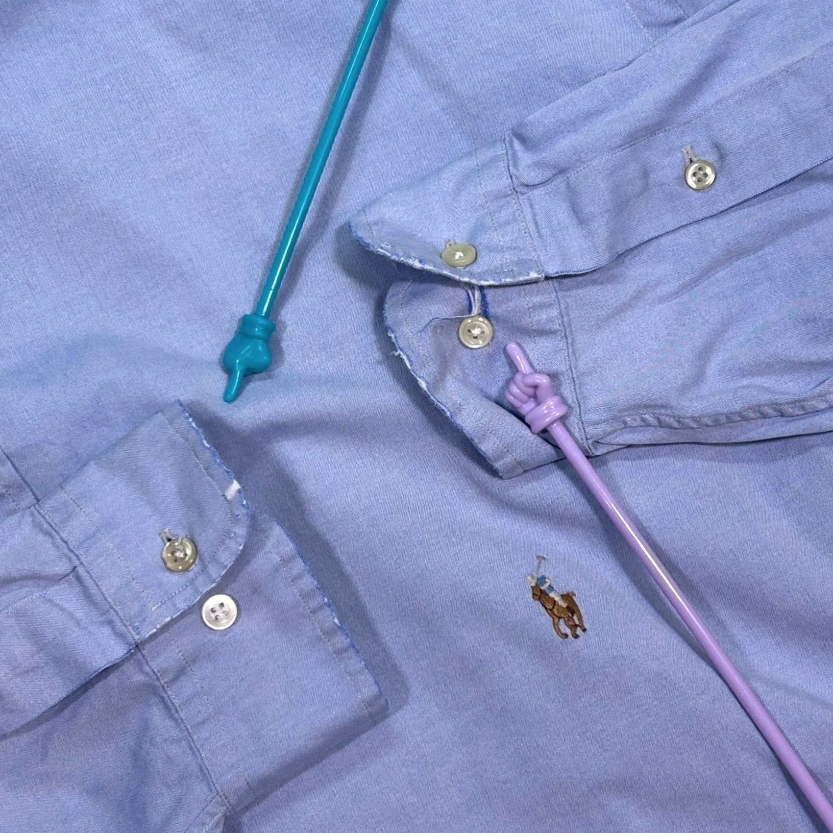 Ralph Lauren Ralph Lauren Classic Fit Shirt Long Sleeve Button Down Light Blue Tall Size US XXL / EU 58 / 5 - 3 Thumbnail