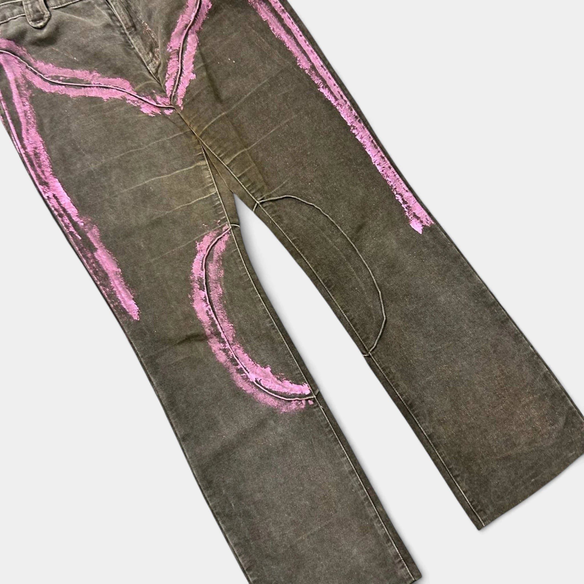 Just Cavalli Just Cavalli 2000's Paint Splatter Brown Pants Size US 30 / EU 46 - 3 Thumbnail
