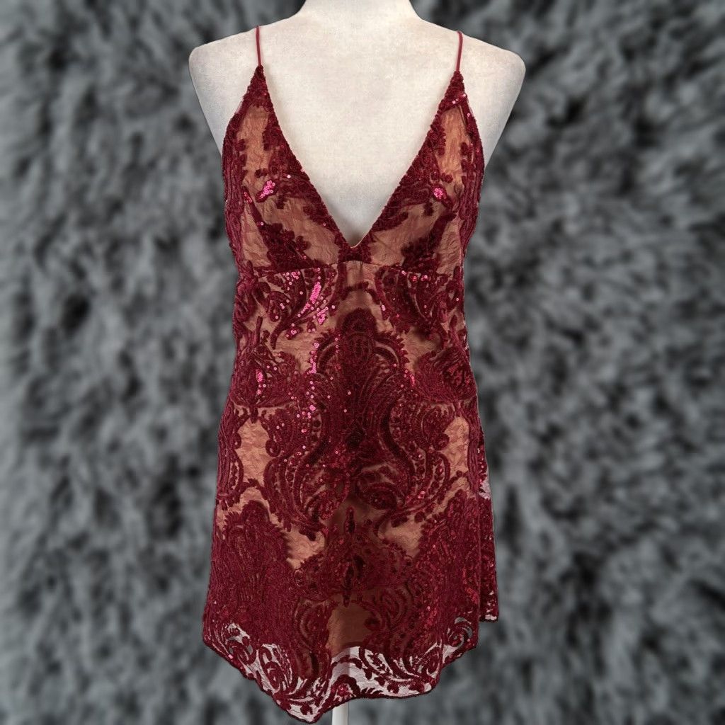 Free People Free People Red Mini Dress Size 2 Womens Size XS / US 0-2 / IT 36-38 - 1 Thumbnail