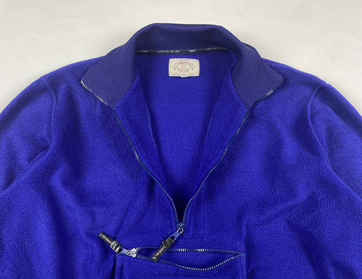 Emporio Armani Armani Fleece Jacket Jeans Big Logo Half Zip Archive Size US L / EU 52-54 / 3 - 5 Thumbnail