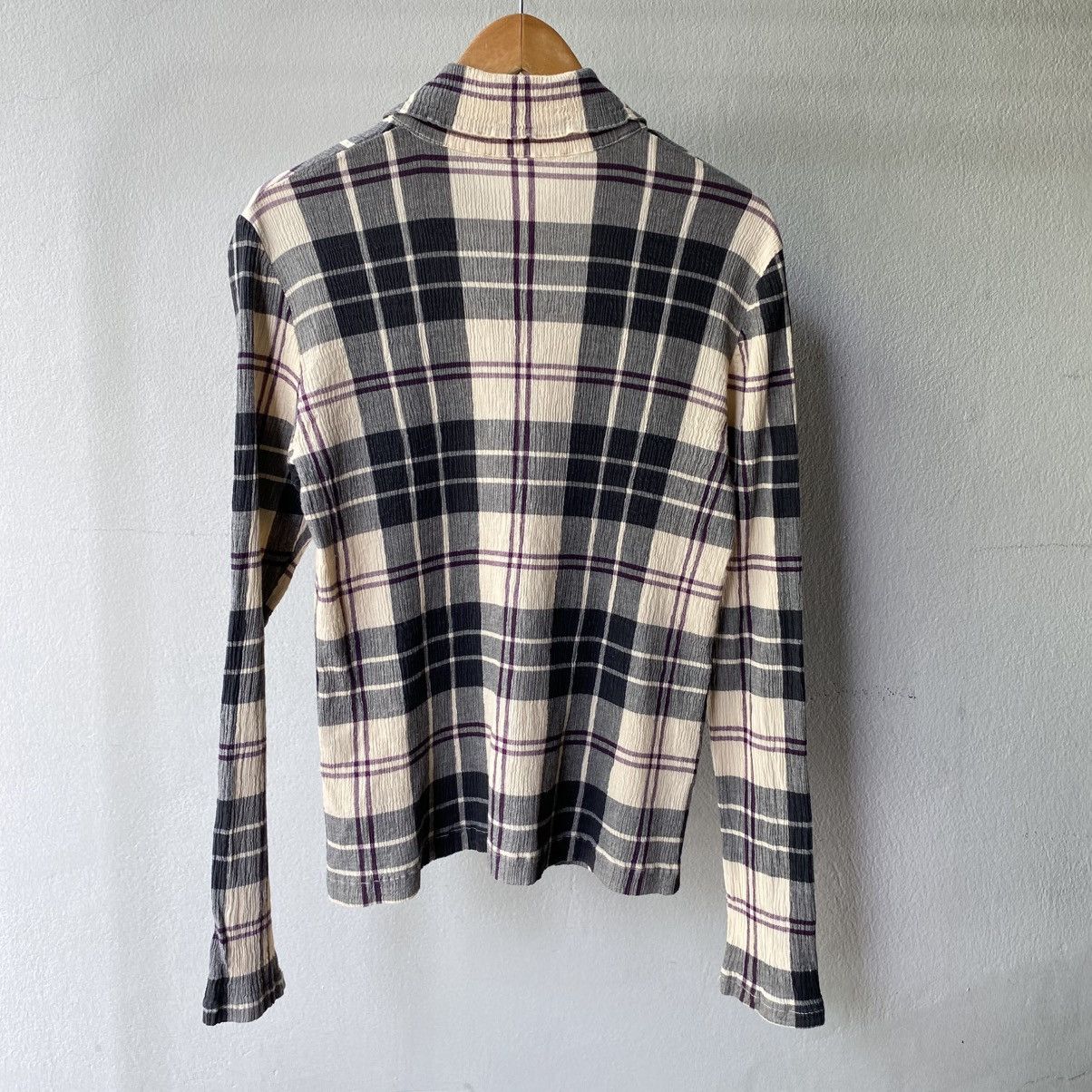 Tsumori Chisato Tsumori Chisato Multi-Color Stretch Check Pleated Shirt Size US S / EU 44-46 / 1 - 15 Thumbnail