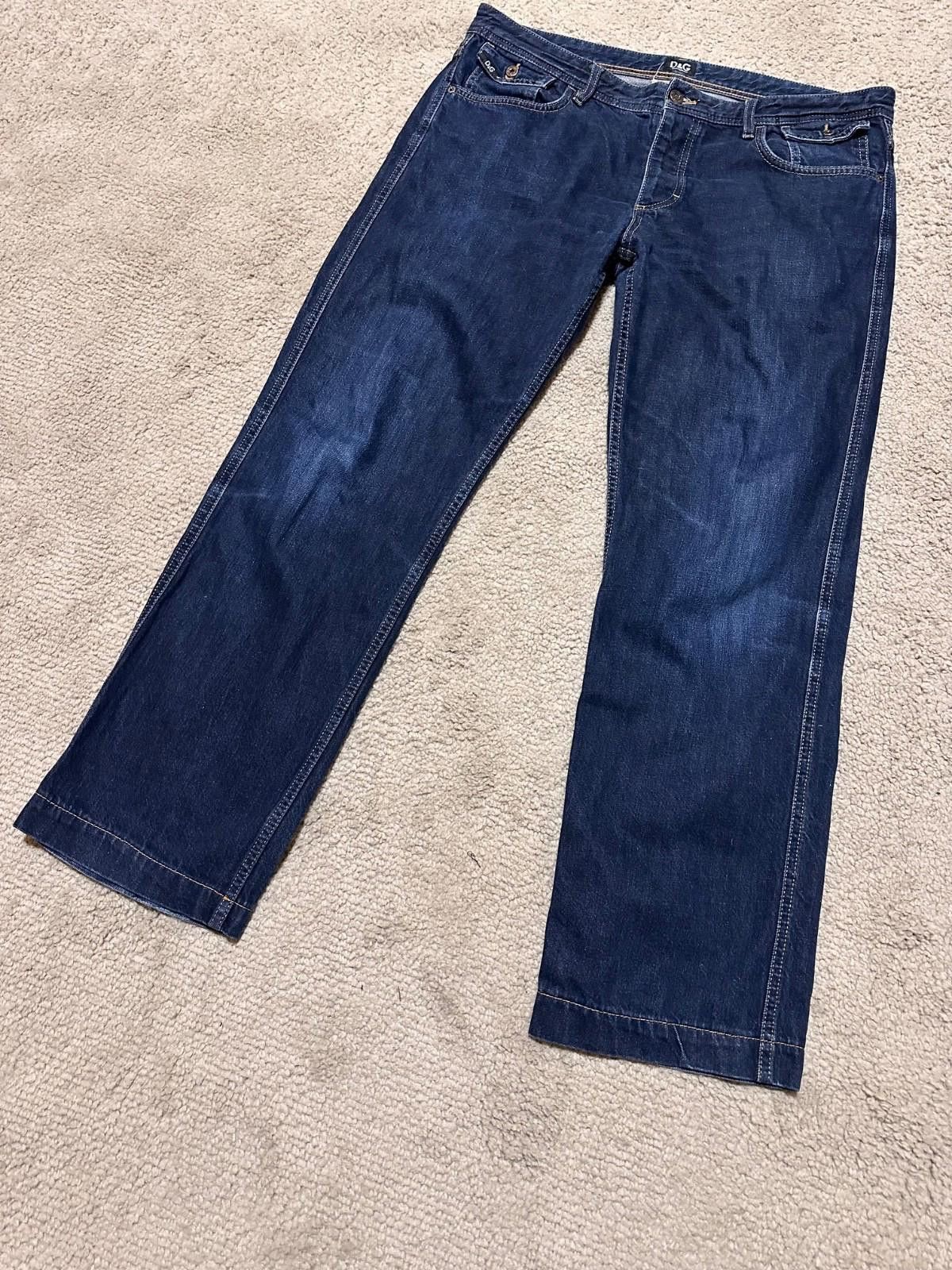 Dolce & Gabbana Dolce & Gabbana Magic Jeans Mens 36 Dark Wash Button Fly Size US 36 / EU 52 - 4 Thumbnail