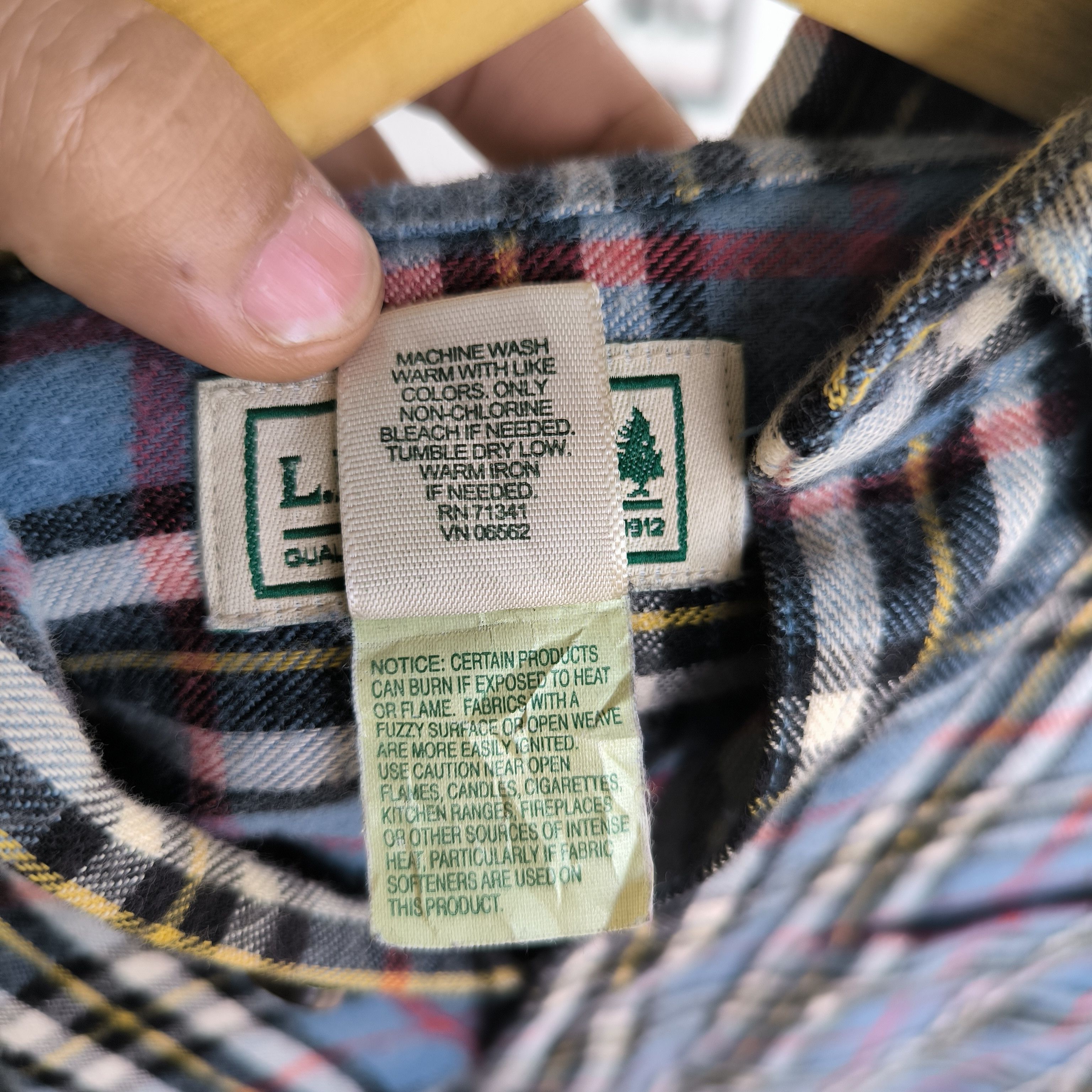 L.L. Bean Vintage flannel LL bean long shirt Size US S / EU 44-46 / 1 - 7 Thumbnail