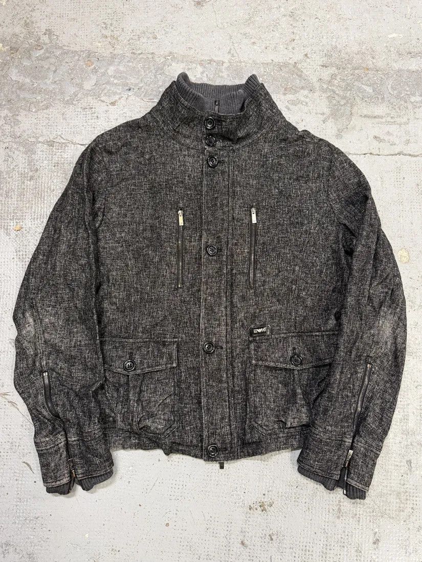 Emporio Armani AW2008 Emporio Armani Grey Wool Jacket Size US L / EU 52-54 / 3 - 1 Thumbnail
