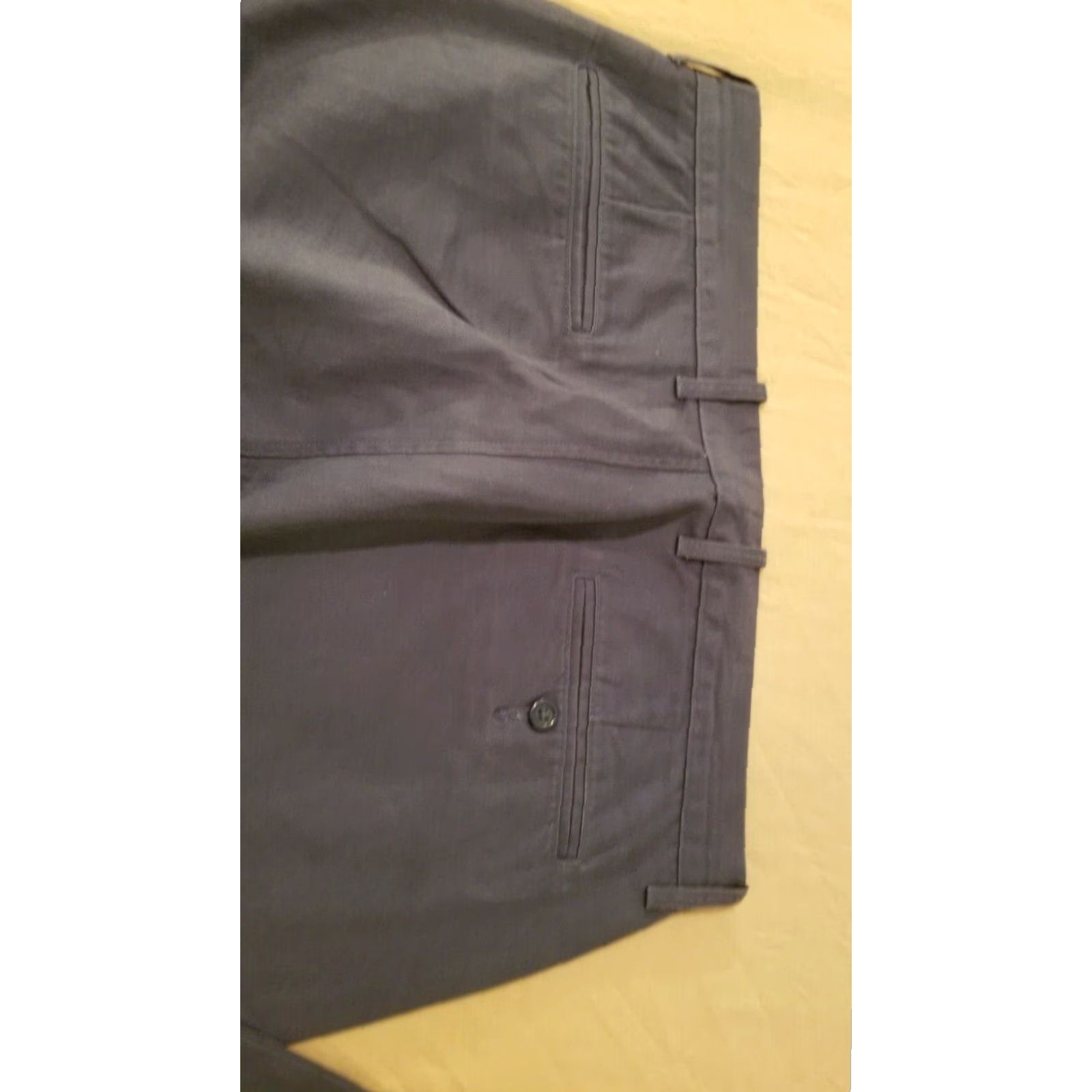 J.Crew J.CREW Mens Pants 33x30 34x30 Blue Cotton Khaki Dress Slack Chino Trouser Size US 33 - 3 Thumbnail