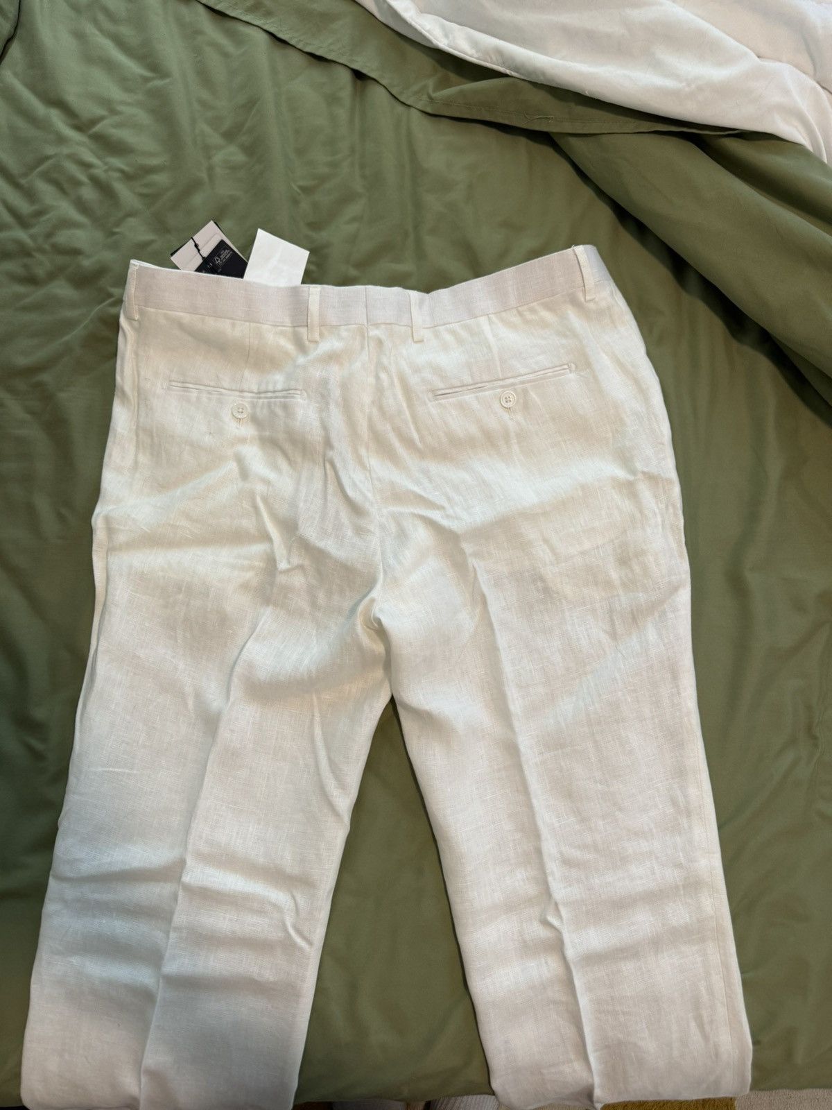 Other Luigi Fusaro Italian white linen pants Size US 36 / EU 52 - 2 Thumbnail