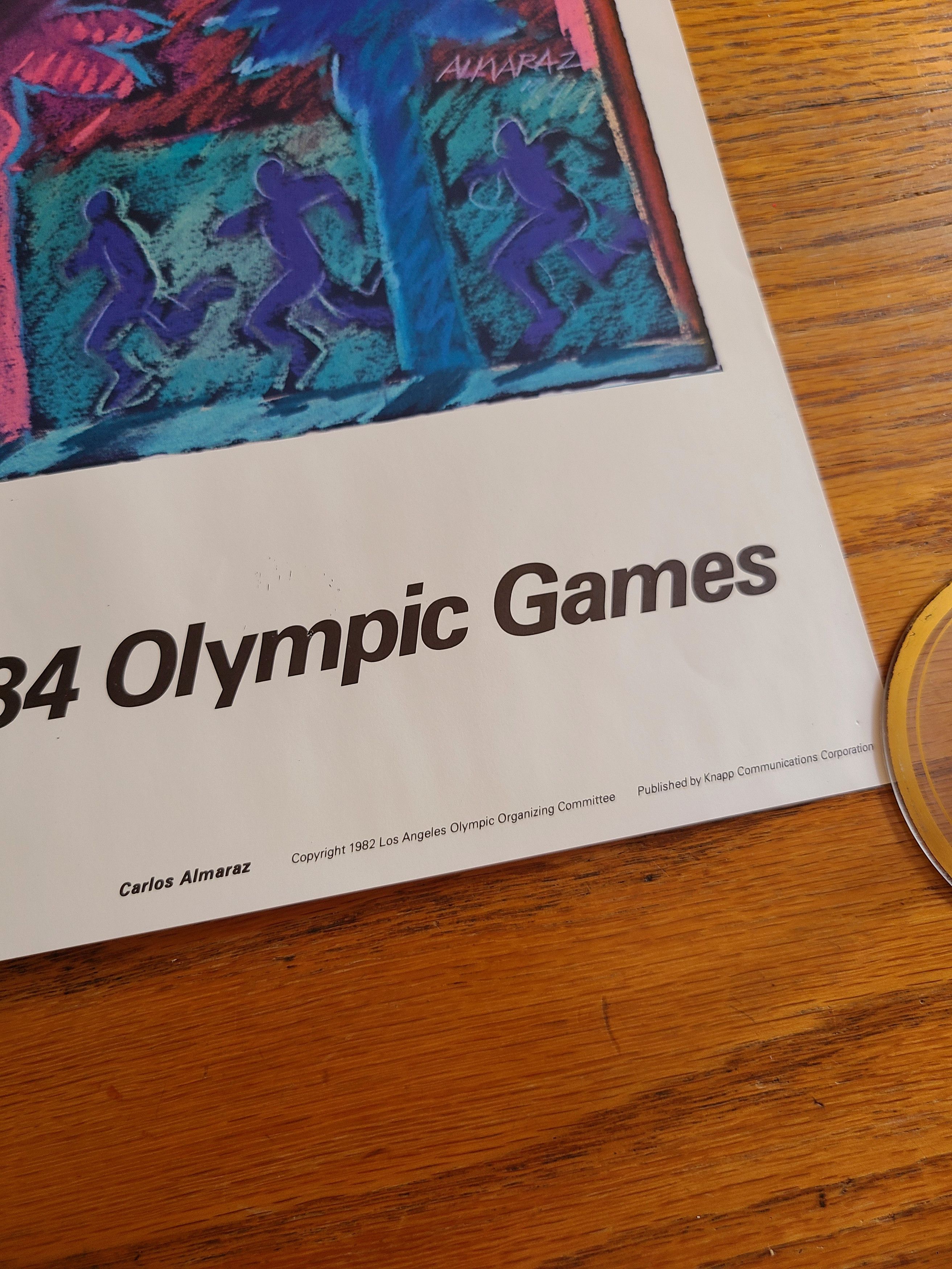 USA Olympics × Vintage Los Angeles 1984 Olympic Games Poster Carlos Almaraz Chicano Size ONE SIZE - 2 Thumbnail