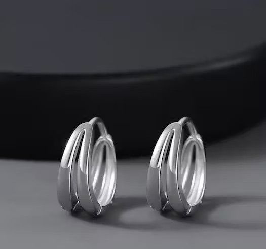 Designer × Vintage 925 silver vintage round earrings Size ONE SIZE - 4 Thumbnail