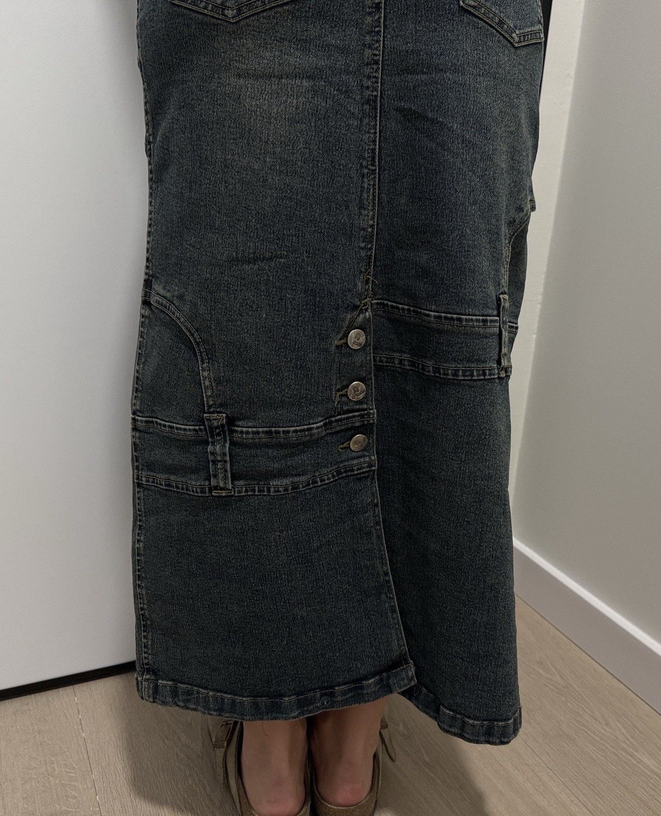 Other Tulip Jeans vintage avant garde Denim y2k midi skirt Size S Size 25" / US 0 / IT 36 - 10 Thumbnail