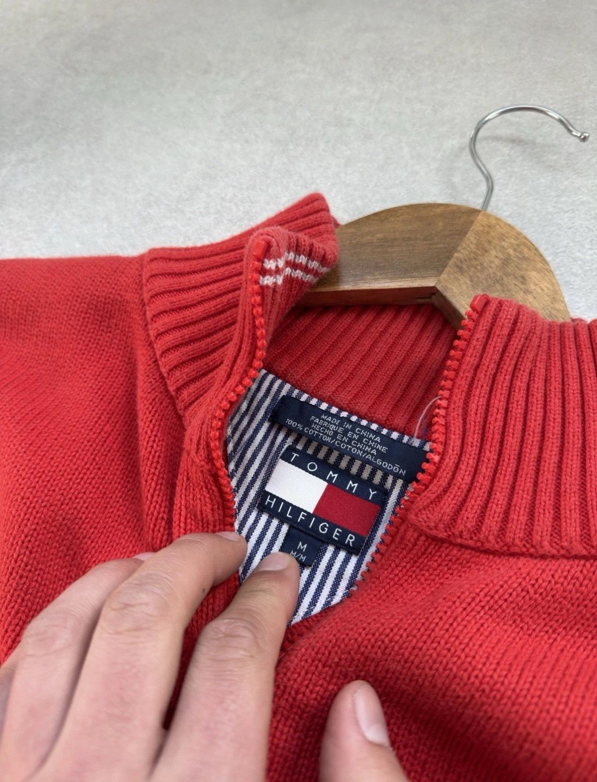 Tommy Hilfiger Tommy Hilfiger Ferrari Limited Edition 1/3 Zip Knit Sweater Size US M / EU 48-50 / 2 - 9 Thumbnail