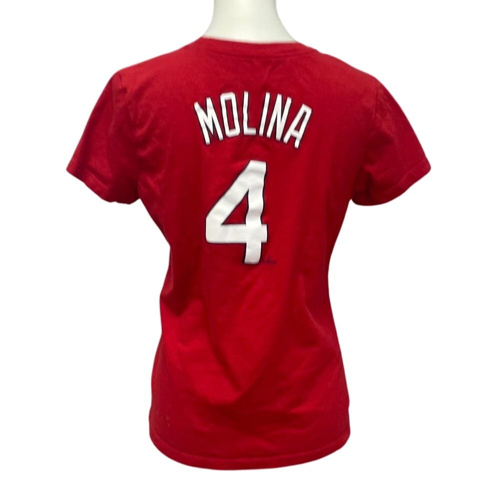 Nike Nike Womens Medium St Louis Cardinals Yadier Molina #4 Tee Size M / US 6-8 / IT 42-44 - 3 Thumbnail