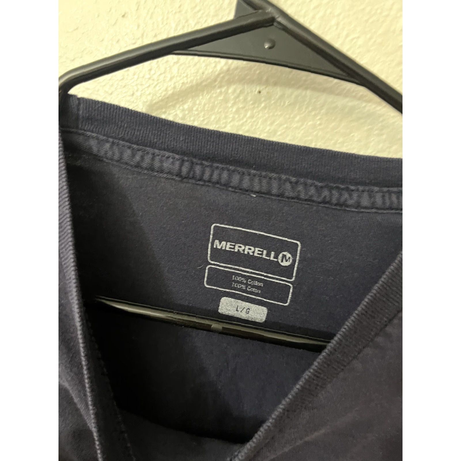 Merrell Merrell Navy Blue Tent Graphic Crewneck Tee Size L - Women T-Shirt Size L / US 10 / IT 46 - 4 Thumbnail