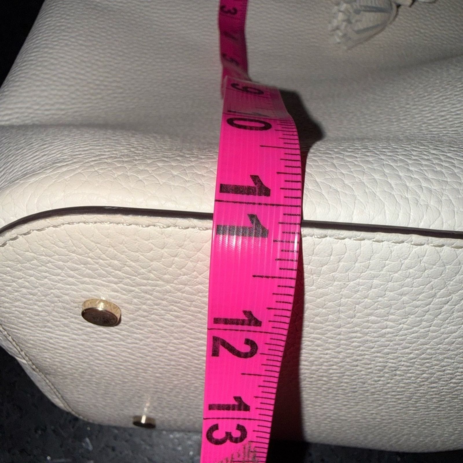 Kate Spade Kate Spade Hayes Ivory Pebbled Leather Double Handles Tote Size ONE SIZE - 14 Thumbnail