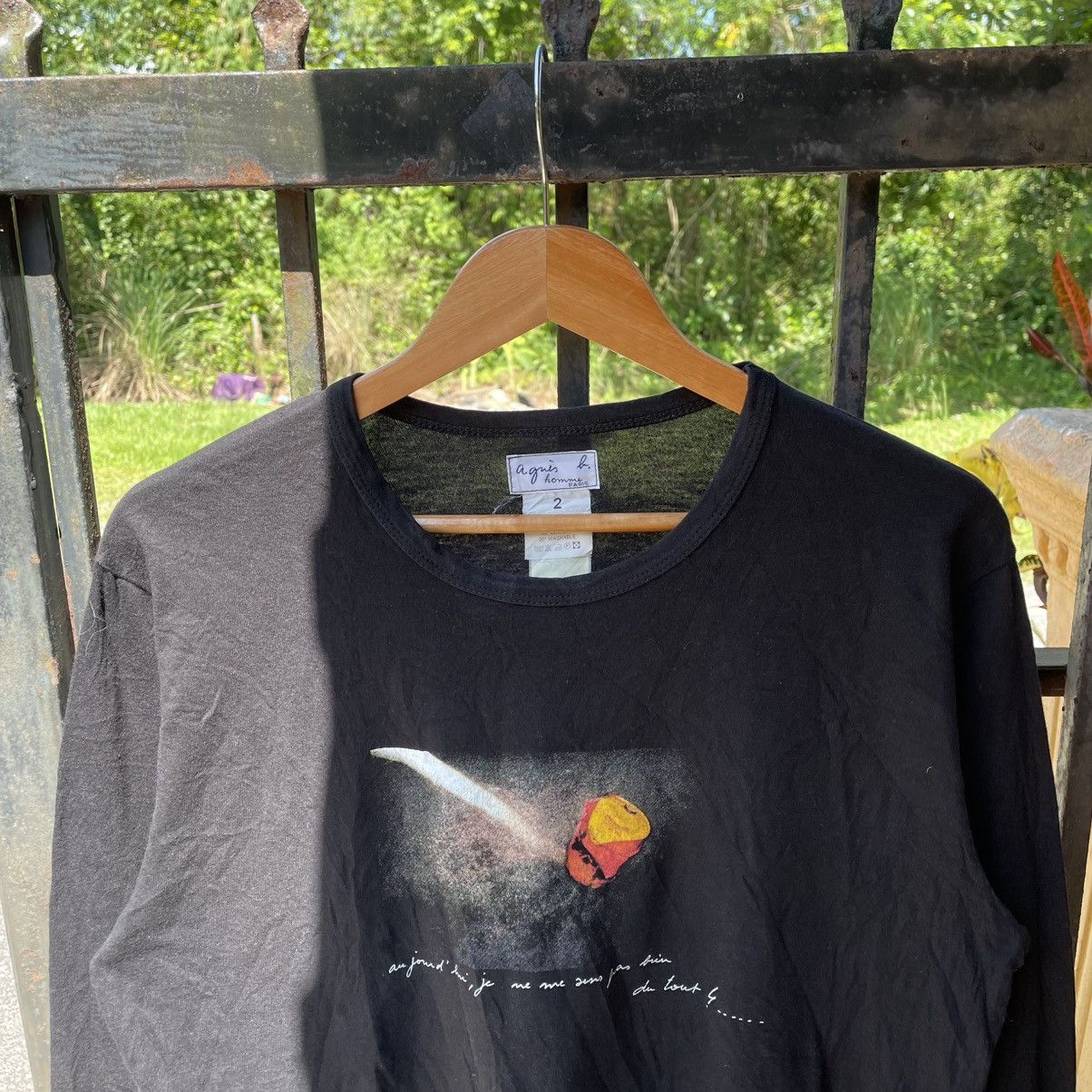 Designer × Vintage × agnes b. 🔥Vintage Agnes B. France Made Designer Long Sleeves Tee Size US M / EU 48-50 / 2 - 3 Thumbnail