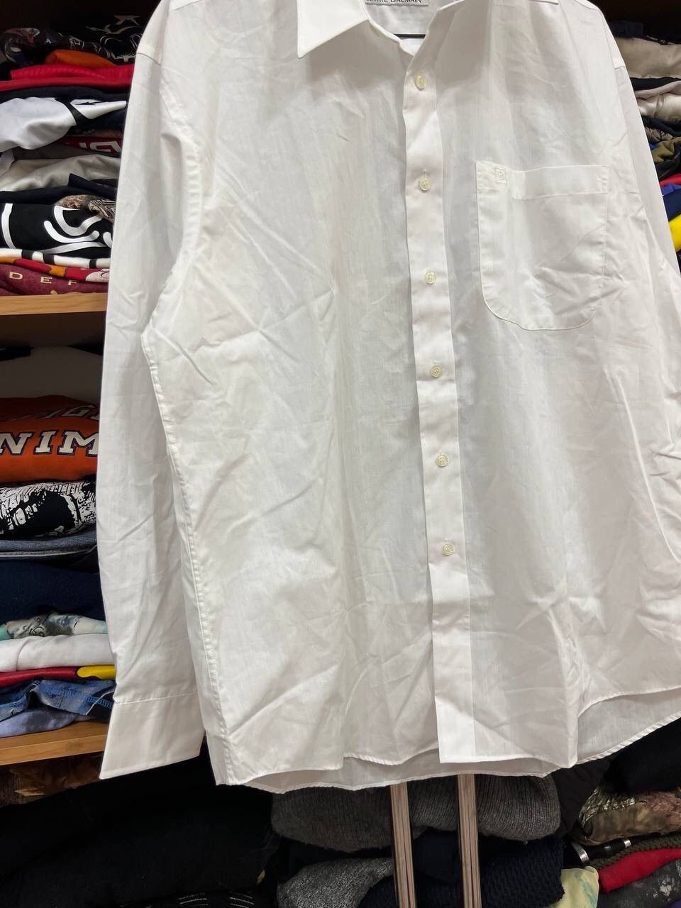 Balmain Vintage Balmain Basic Button Up Shirt Luxury Size US L / EU 52-54 / 3 - 4 Thumbnail