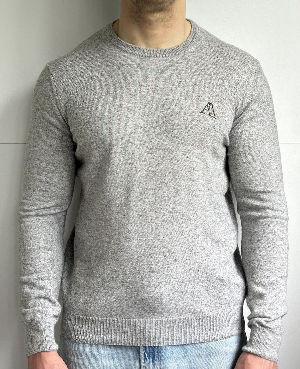 Aquascutum Aquascutum London Men's Grey Alpaca & Wool Sweater Size XL Size US XL / EU 56 / 4 - 1 Thumbnail