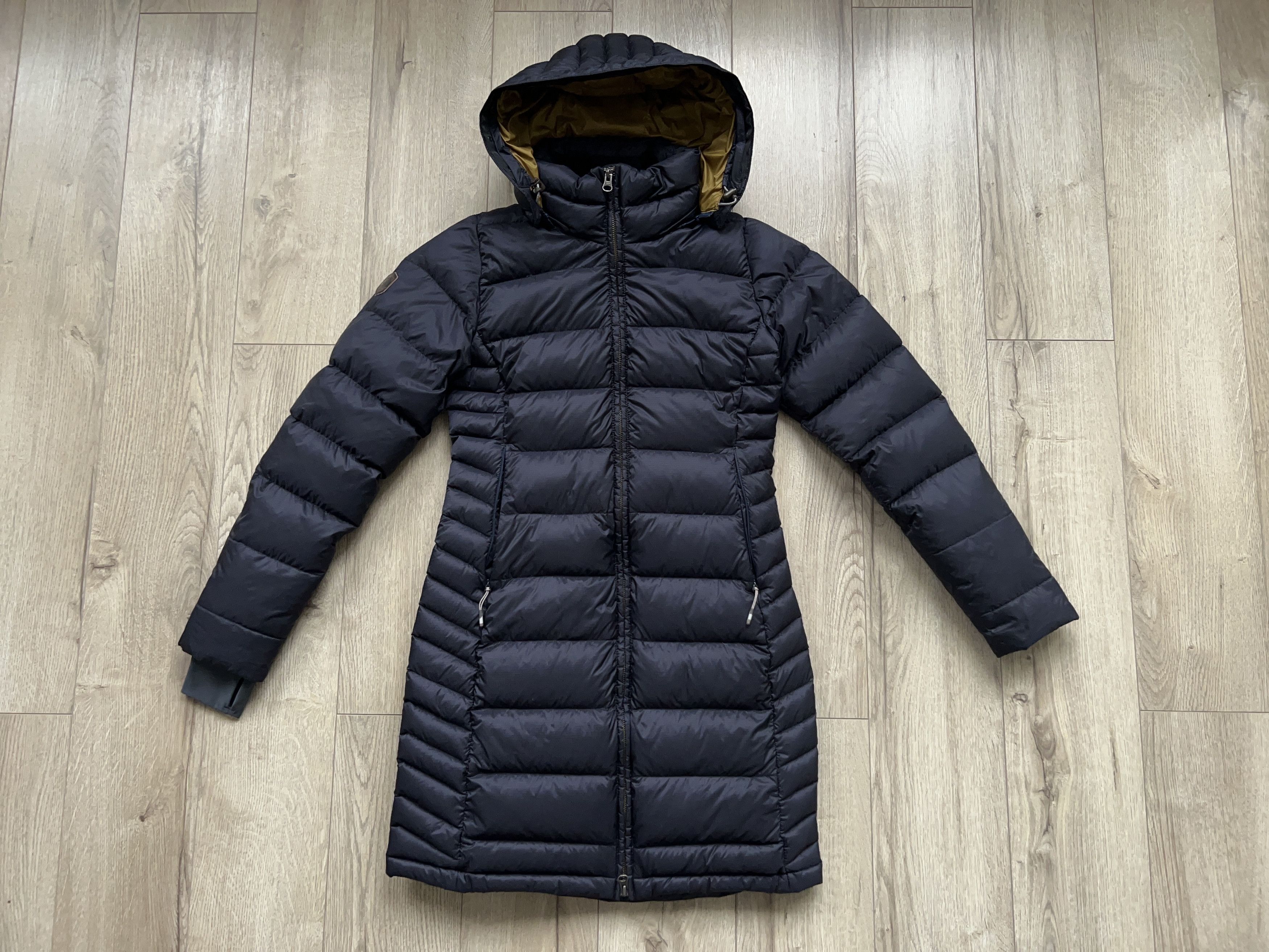 Deep Cover Parka Down Insulated Long Jacket Coat Size UK8
