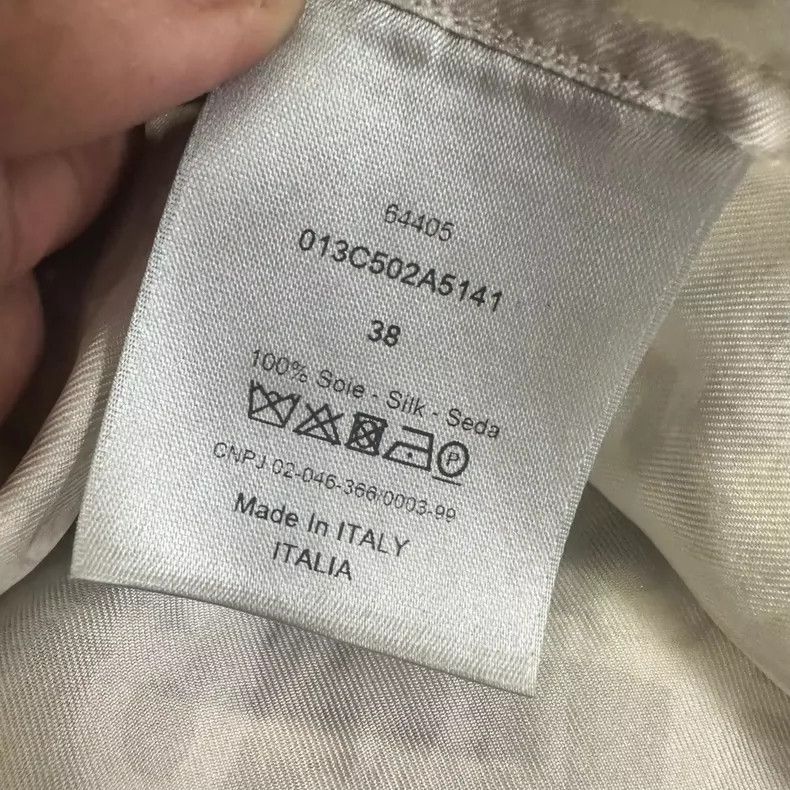Dior Dior Size38 Oblique printed single-breasted long-sleeved sh Size US XXS / EU 40 - 6 Thumbnail