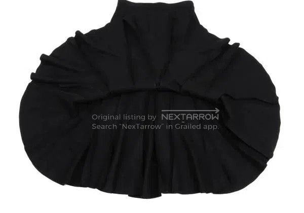 Other Comme Des Garcons size M Black retro umbrella skirt Size 23" - 6 Thumbnail