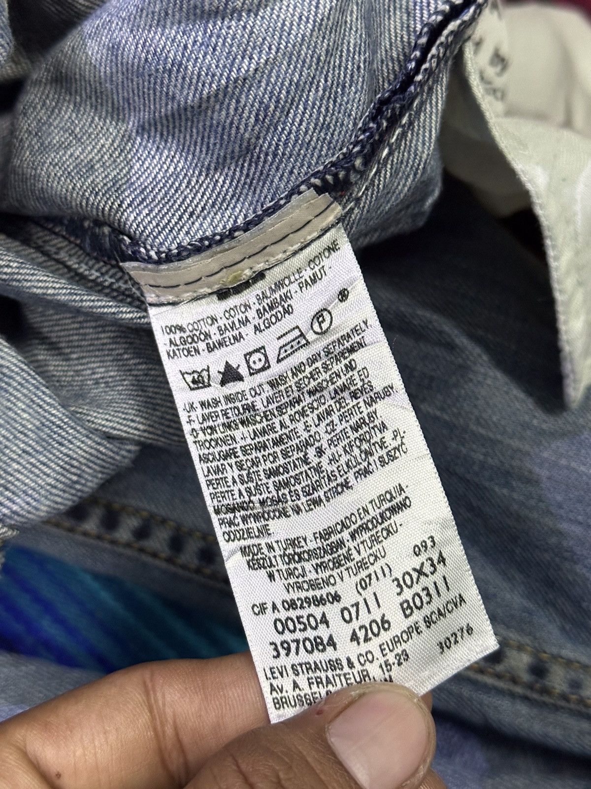 Levi's Vintage Clothing Distress Denim 💥Levis 504 Straight Patch Limited Edition 💥 Size US 32 / EU 48 - 9 Thumbnail