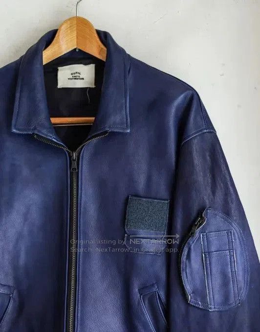EXEMPLAIRE OUTIL VESTE GOUDON Indigo Leather Jacket. Size US L / EU 52-54 / 3 - 2 Thumbnail