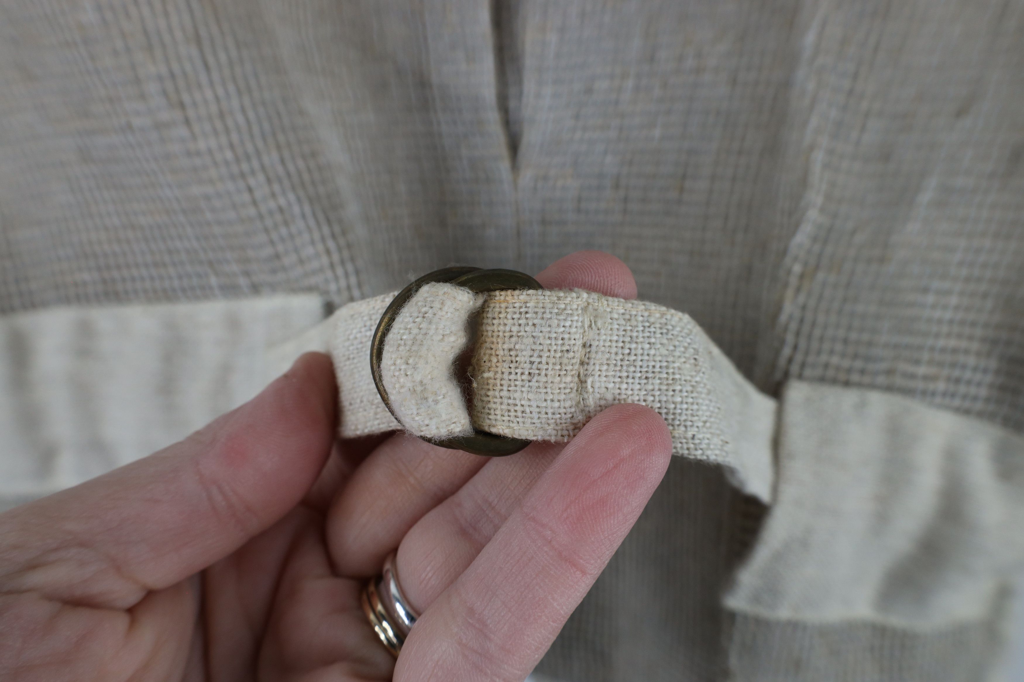 Vintage Vintage 70s Streetwear Burlap Linen Buckle Back Vest USA Size US M / EU 48-50 / 2 - 10 Thumbnail