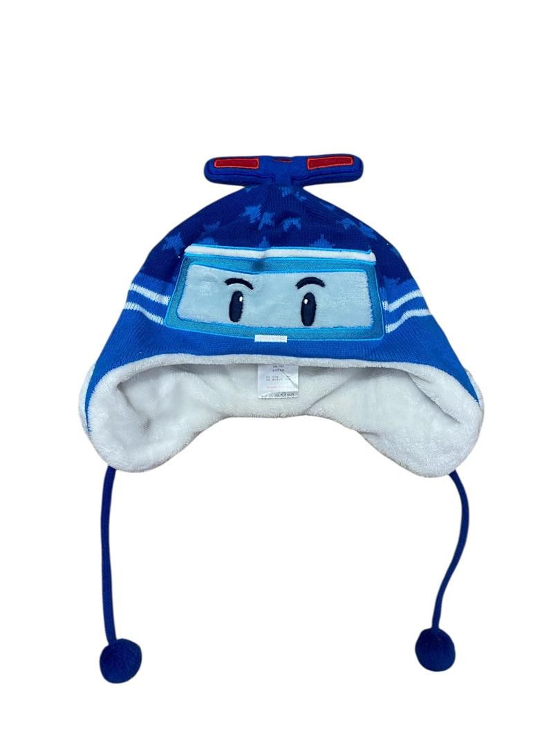 Japanese Brand Robocar Poli Beanie Kids Hat Size ONE SIZE - 2 Thumbnail
