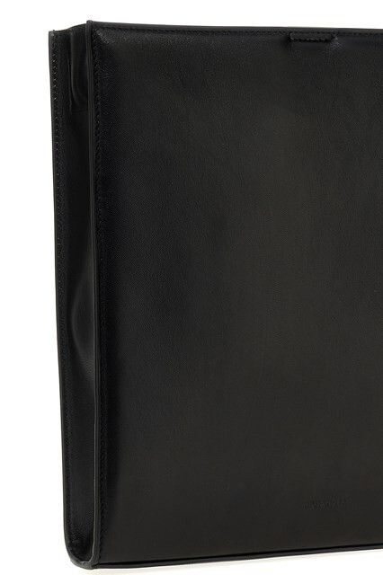 Jil Sander JIL SANDER Tangle Medium Black Leather Shoulder Bag New Size ONE SIZE - 3 Thumbnail