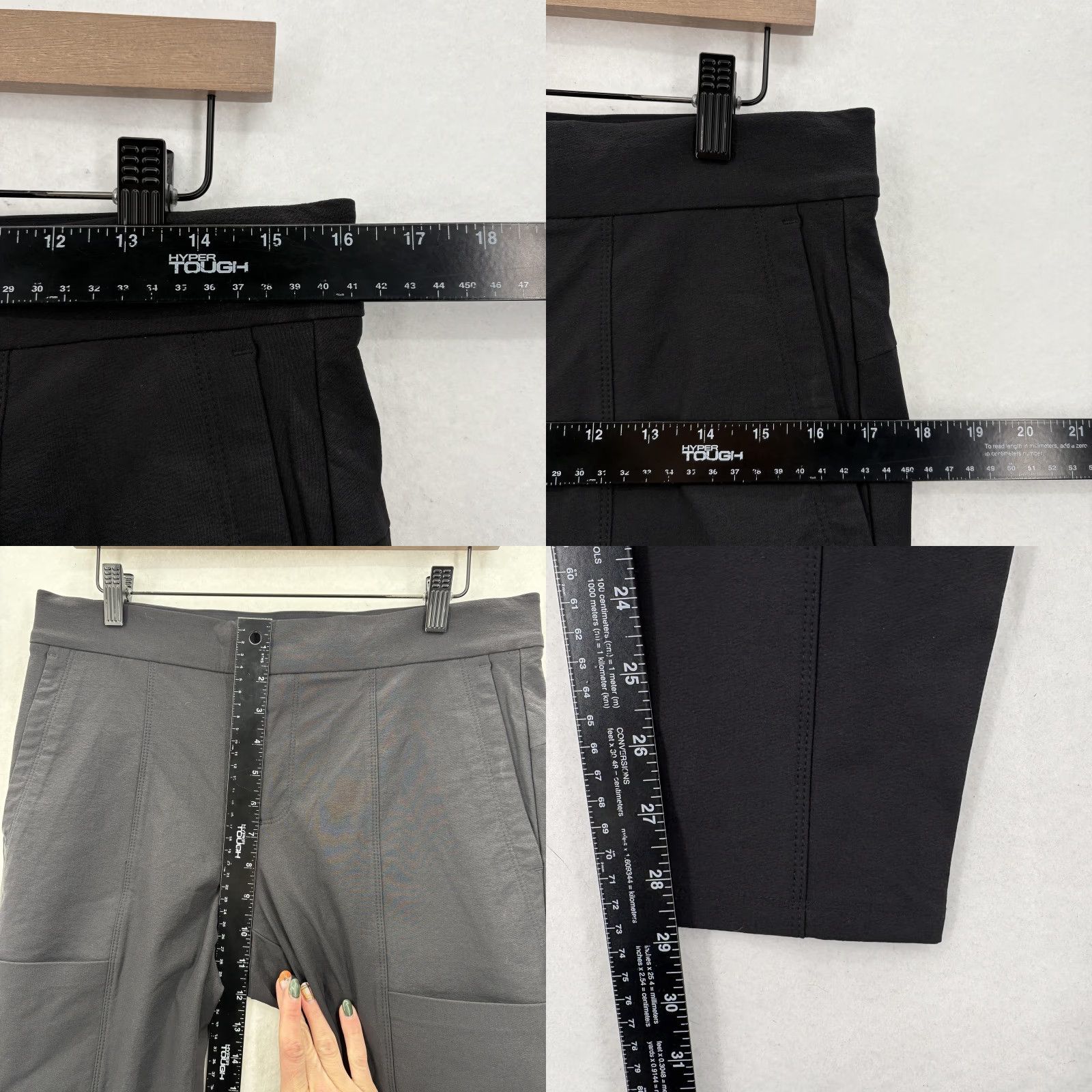 Athleta Athleta Wander Stash Skinny Pants Womens 8 Black Stretch Nylon Ankle Gym & Travel Size 30" / US 8 / IT 44 - 8 Thumbnail