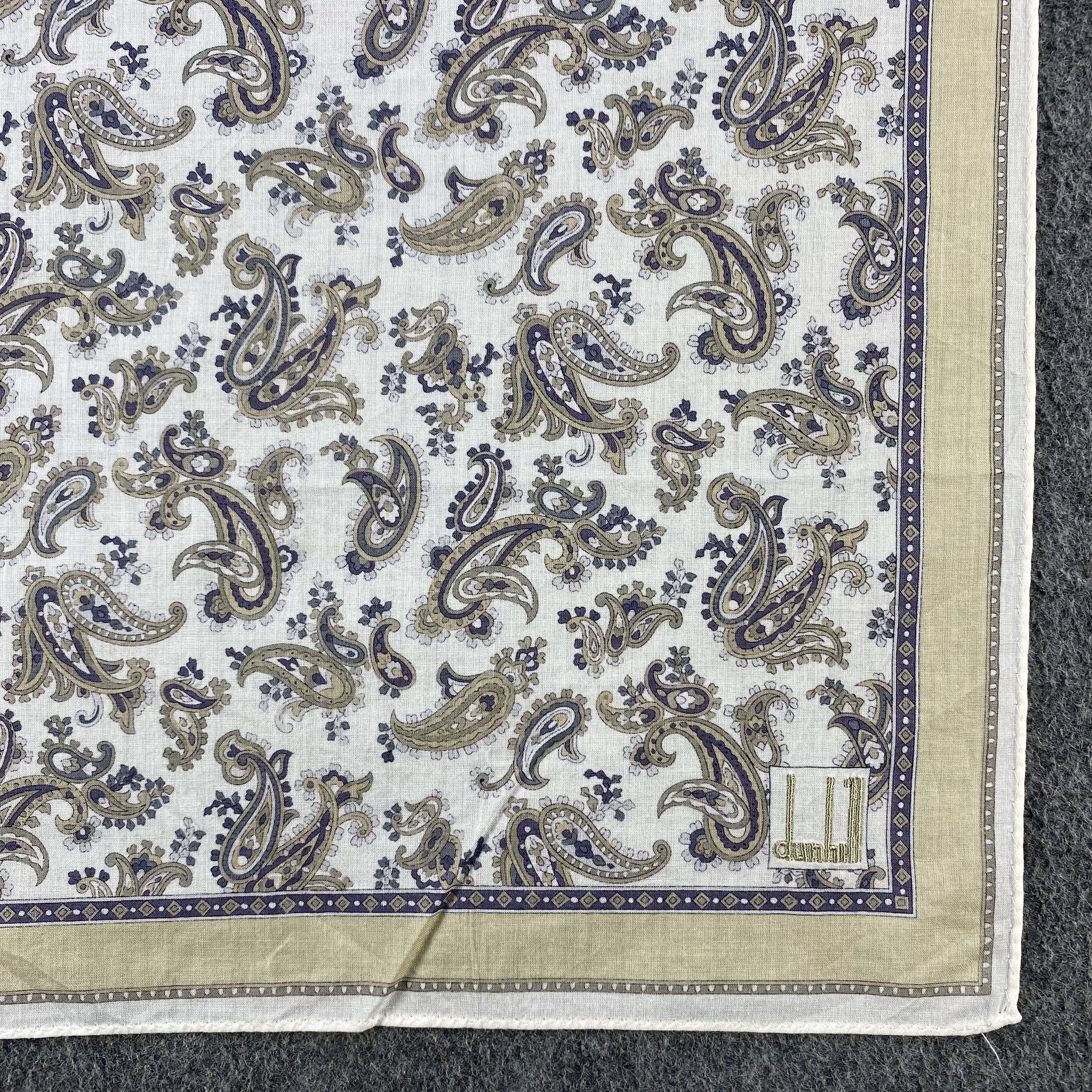 Alfred Dunhill Dunhill Paisley Handkerchief/Neckerchief/Bandana HC756 Size ONE SIZE - 3 Thumbnail