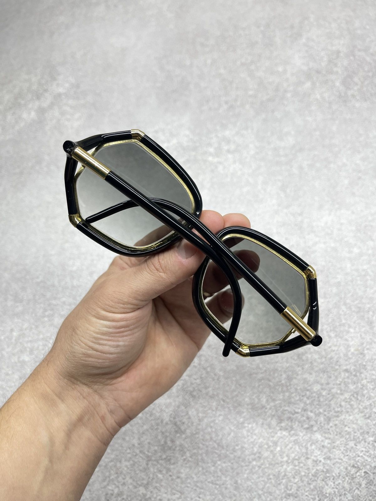 TED LAPIDUS Ted Lapidus Paris 1970 Black Gold Sunglasses Tom Ford Style Size ONE SIZE - 9 Thumbnail