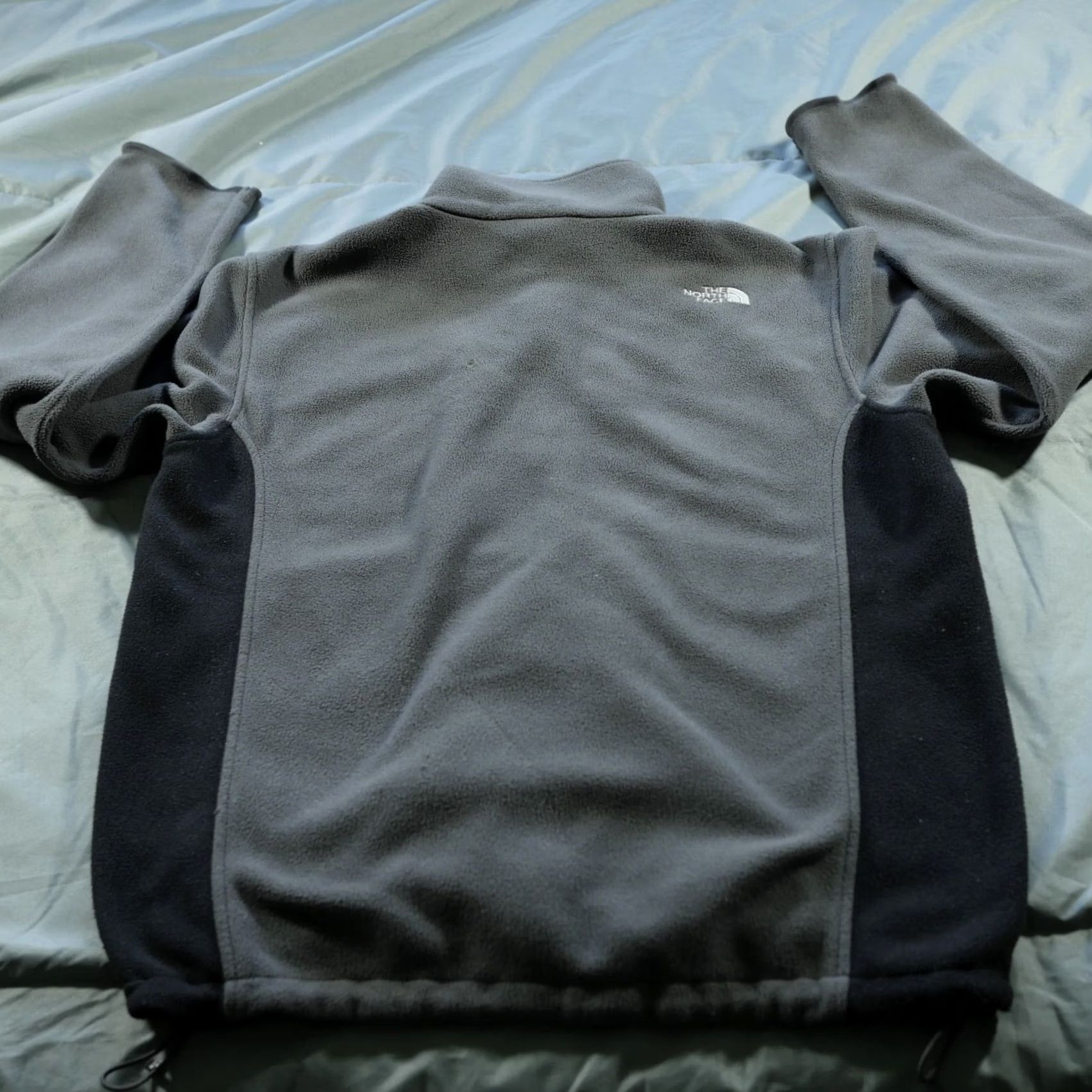 The North Face The North Face Jacket Mens XL Gray Black Polartec Fleece Outdoor Windbreaker Zip Full Pockets Denali Classic Outdoor Mens Size US XL / EU 56 / 4 - 6 Thumbnail