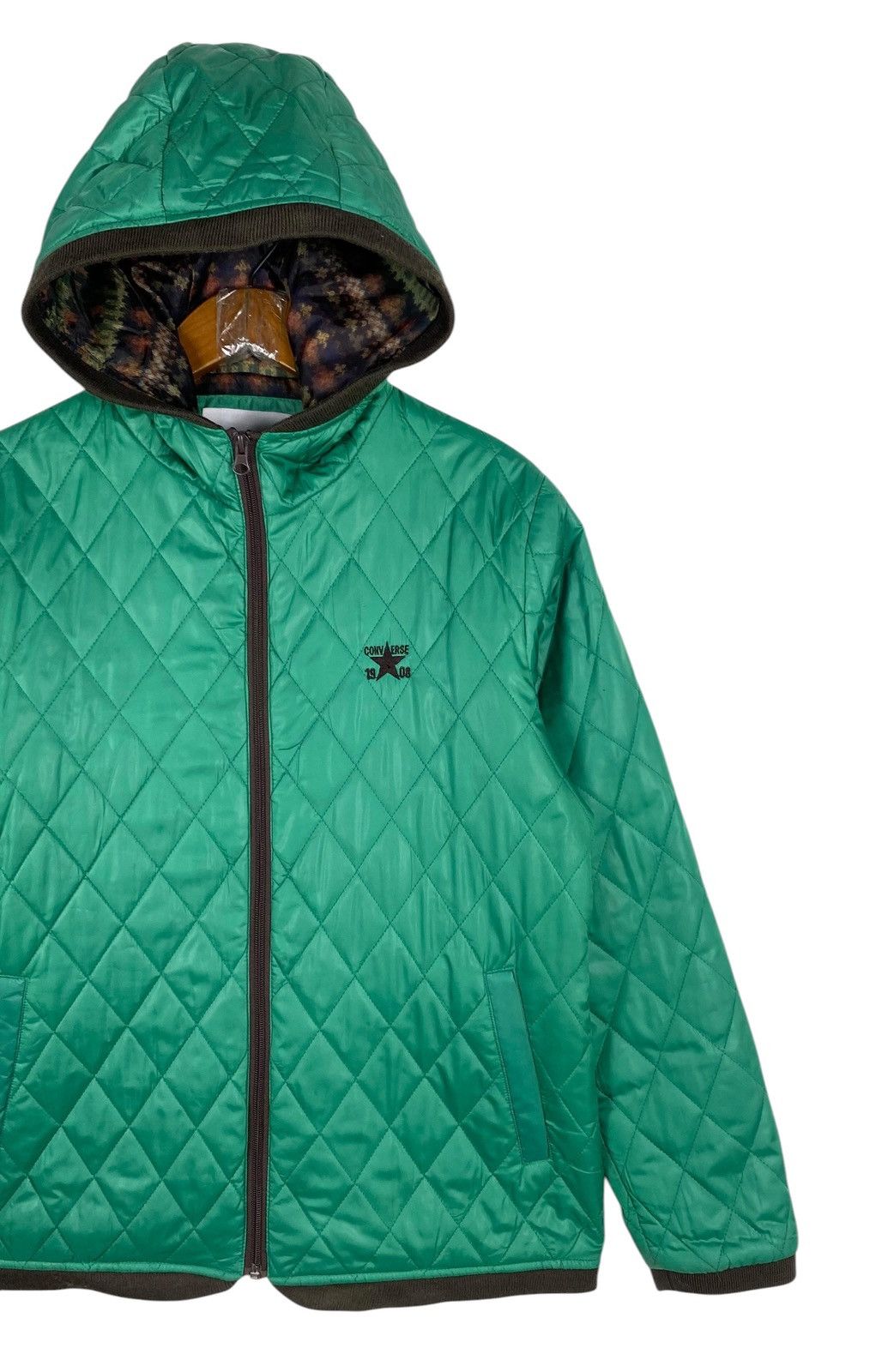 Converse Rare‼️ Converse Diamond-Quilted Light Puffer Jacket Size M / US 6-8 / IT 42-44 - 3 Thumbnail