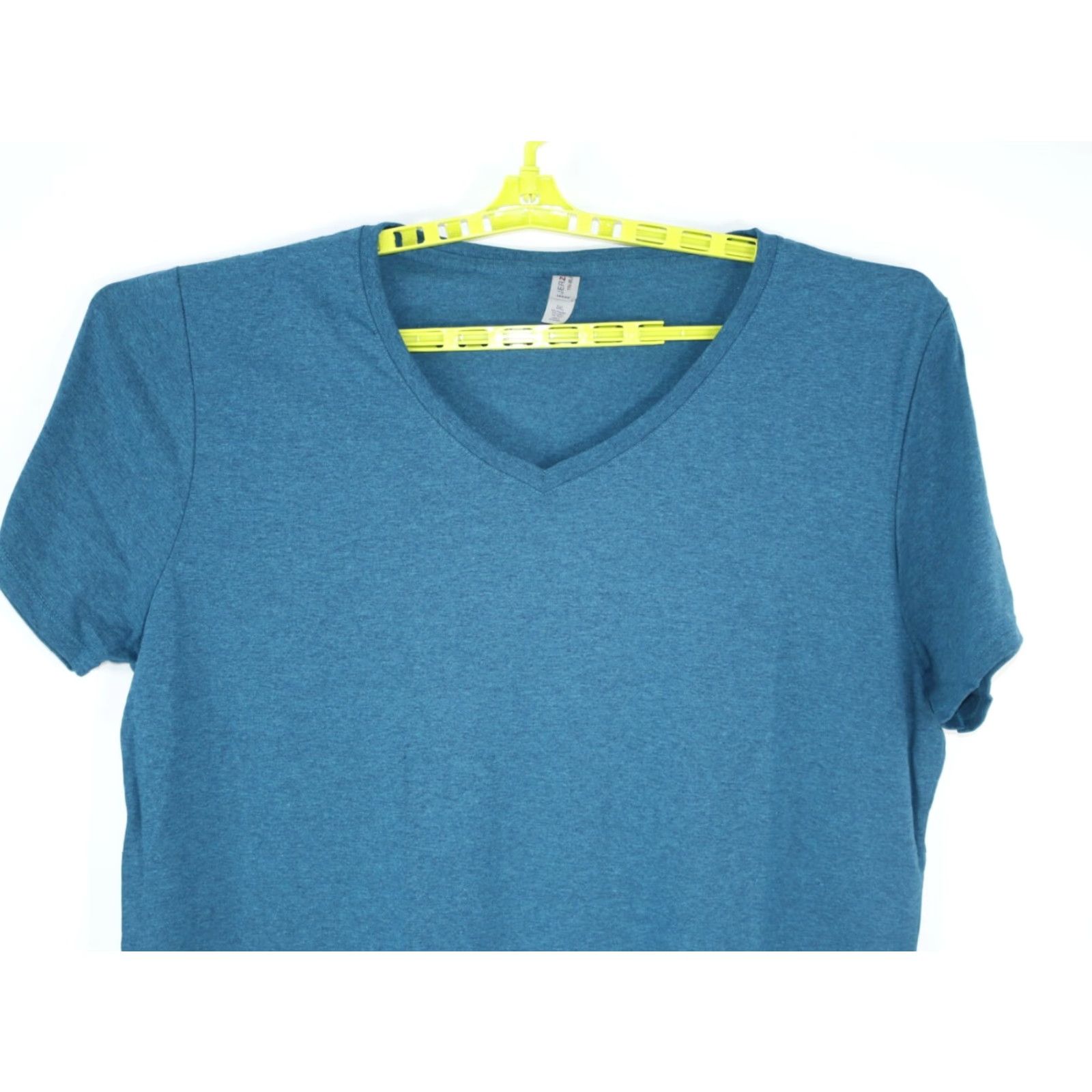 Jerzees Jerzees Women Shirt 3XL Blue V-Neck Short Sleeves Casual T Shirt Womens Size XXL / US 16-18 / IT 52-54 - 4 Thumbnail