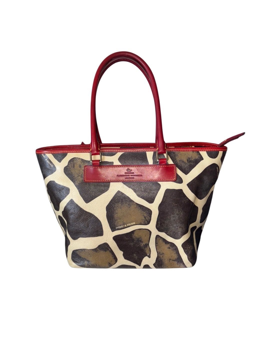 Dooney & Bourke Dooney & Bourke Vintage Rare Leather Tote Size ONE SIZE - 4 Thumbnail