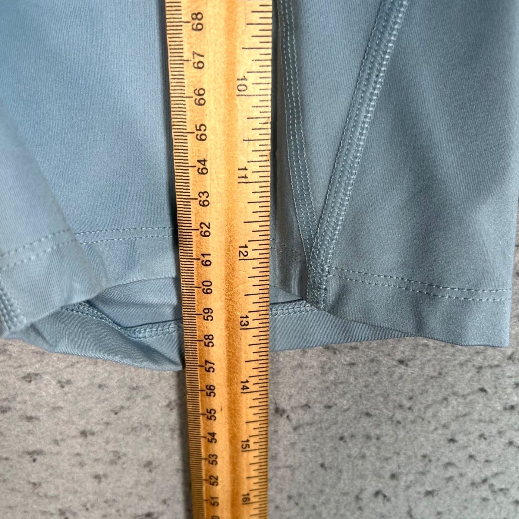 Girlfriend Collective Girlfriend Collective Womens XS High-Waist Light Blue Biker Shorts Athletic Shirt? Size 26" / US 2 / IT 38 - 6 Thumbnail