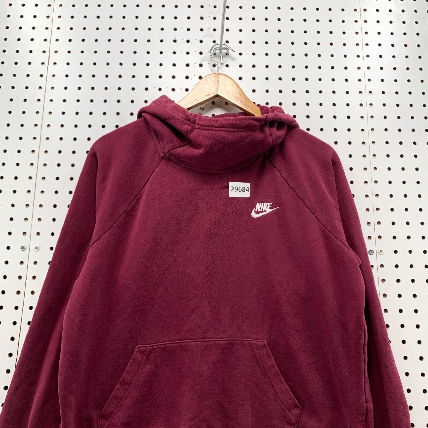 Nike Nike Women's Hoodie Adult Medium Burgundy Cowl Neck Embroidered Swoosh Size M / US 6-8 / IT 42-44 - 5 Thumbnail