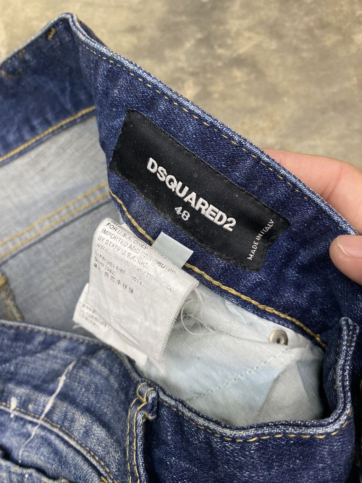 Dsquared2 × If Six Was Nine splater jeans pant dsquared distressed patchwork Size US 31 - 7 Thumbnail