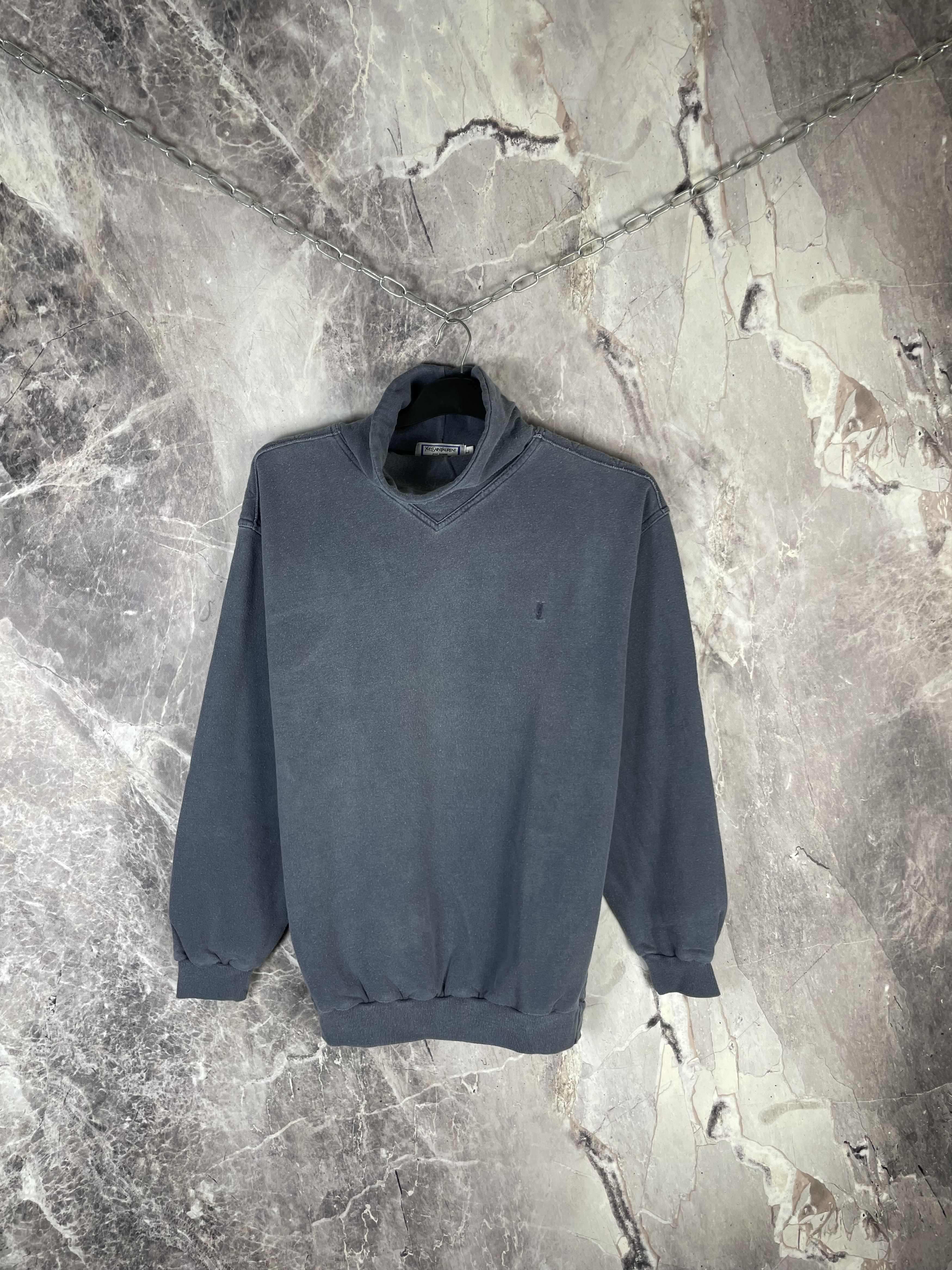 Yves Saint Laurent Yves Saint Laurent Men’s Sweatshirt Y2K Designer Size US L / EU 52-54 / 3 - 2 Thumbnail