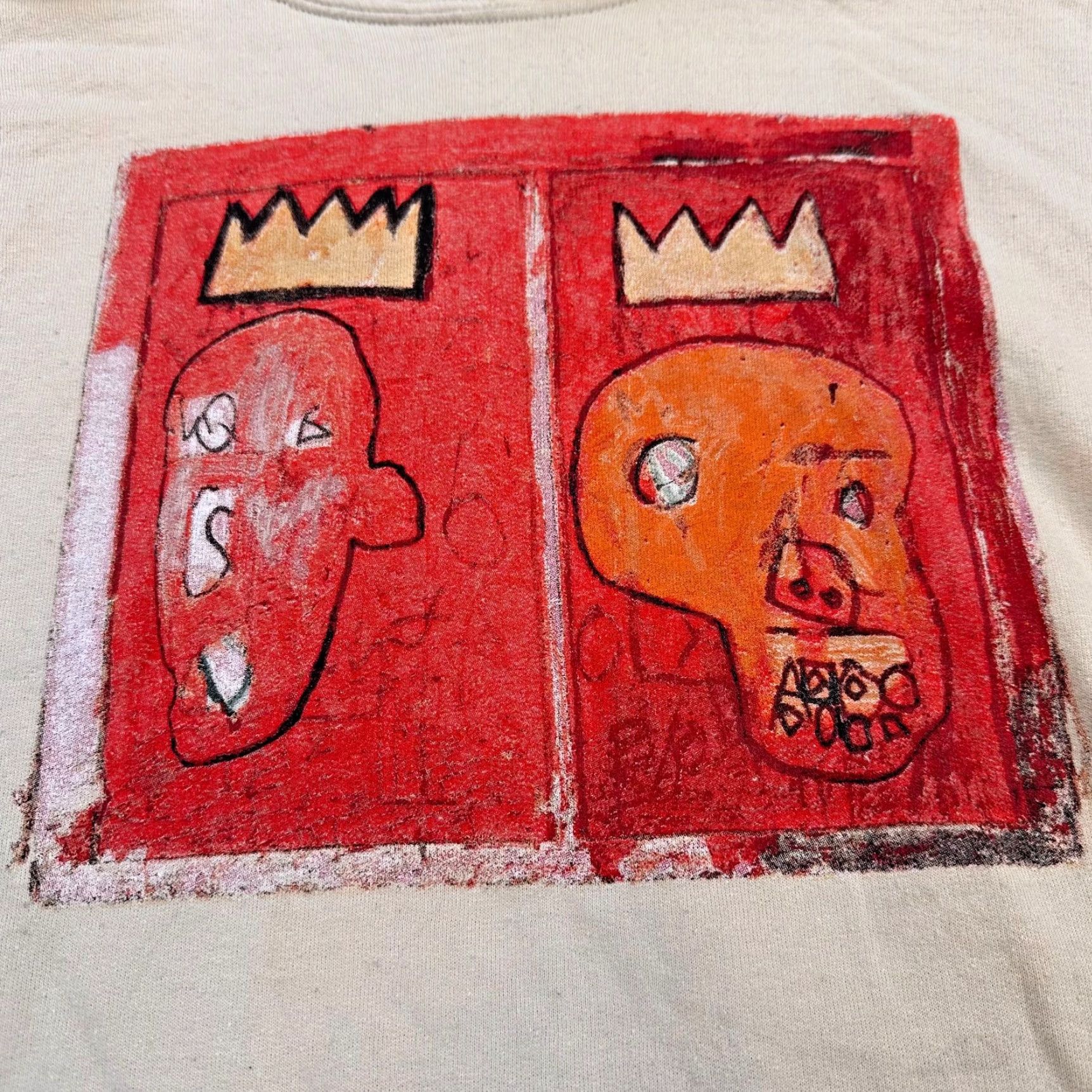 Spell Jean-Michel Basquiat Mens Large Hoodie Art Crown Sleeve Spell Out Shirt Size US L / EU 52-54 / 3 - 4 Thumbnail
