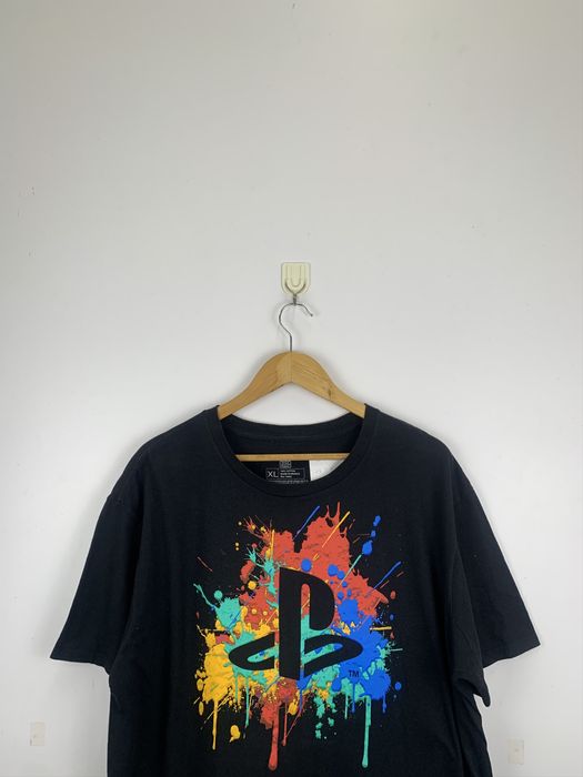 Playstation Mens Graphic T Shirt Black Size Large main image 0