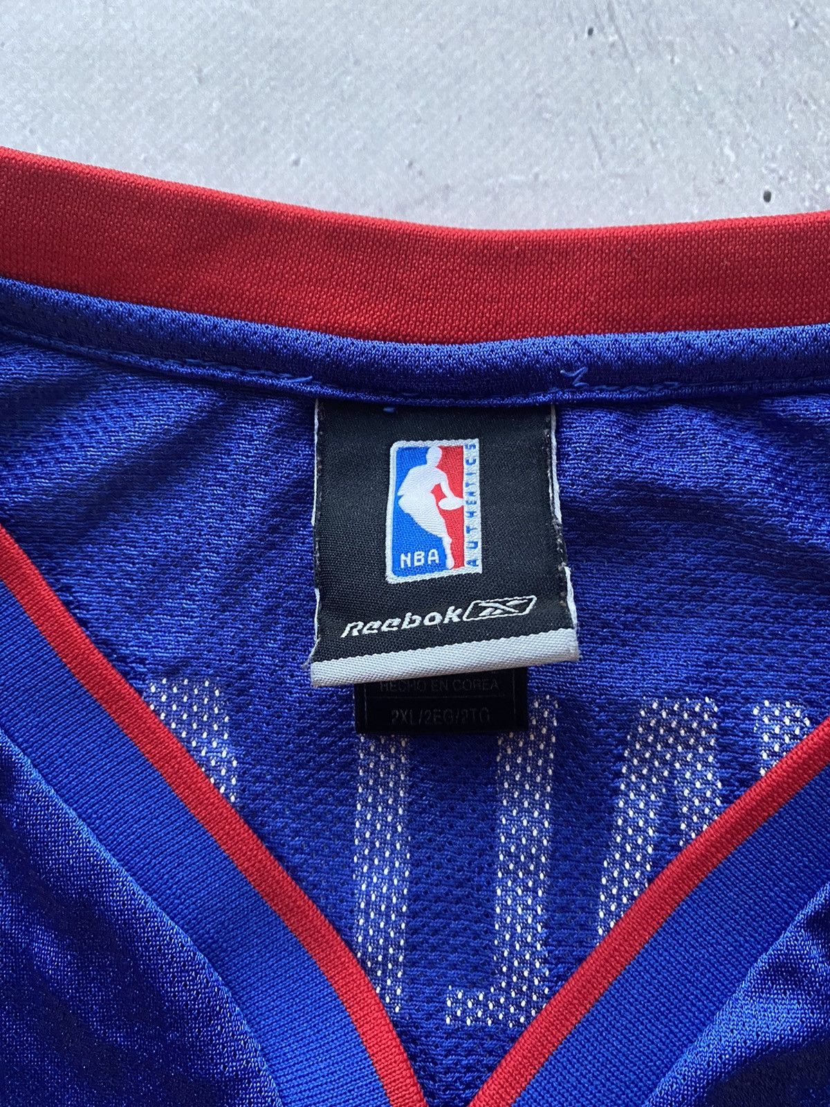 NBA × Reebok × Vintage Vintage Detroit Pistons Ben Wallace Reebok Basketball Jersey Size US XXL / EU 58 / 5 - 5 Thumbnail