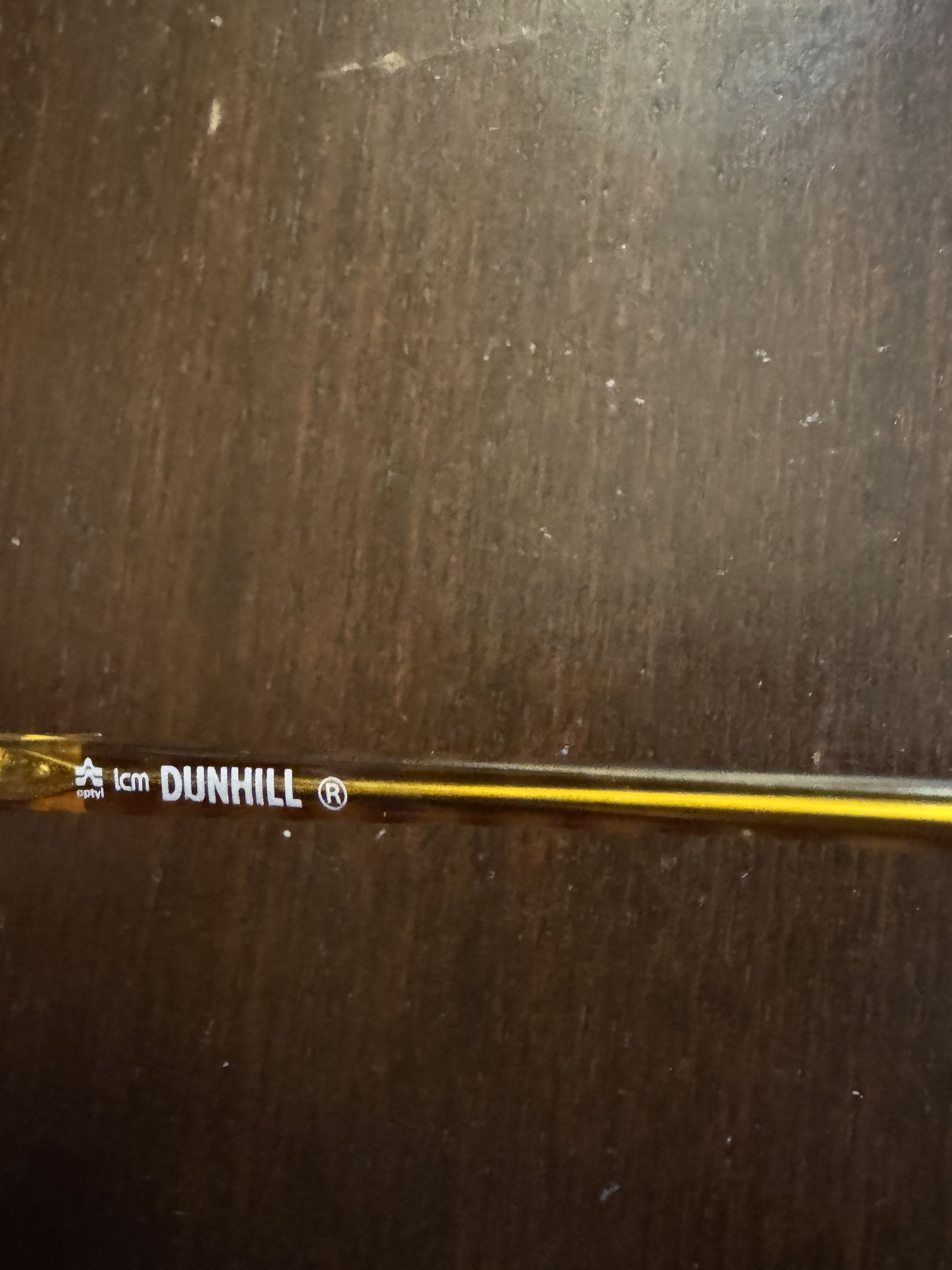 Alfred Dunhill Dunhill '80s Brown & Gold Oversized Glasses Size ONE SIZE - 5 Thumbnail