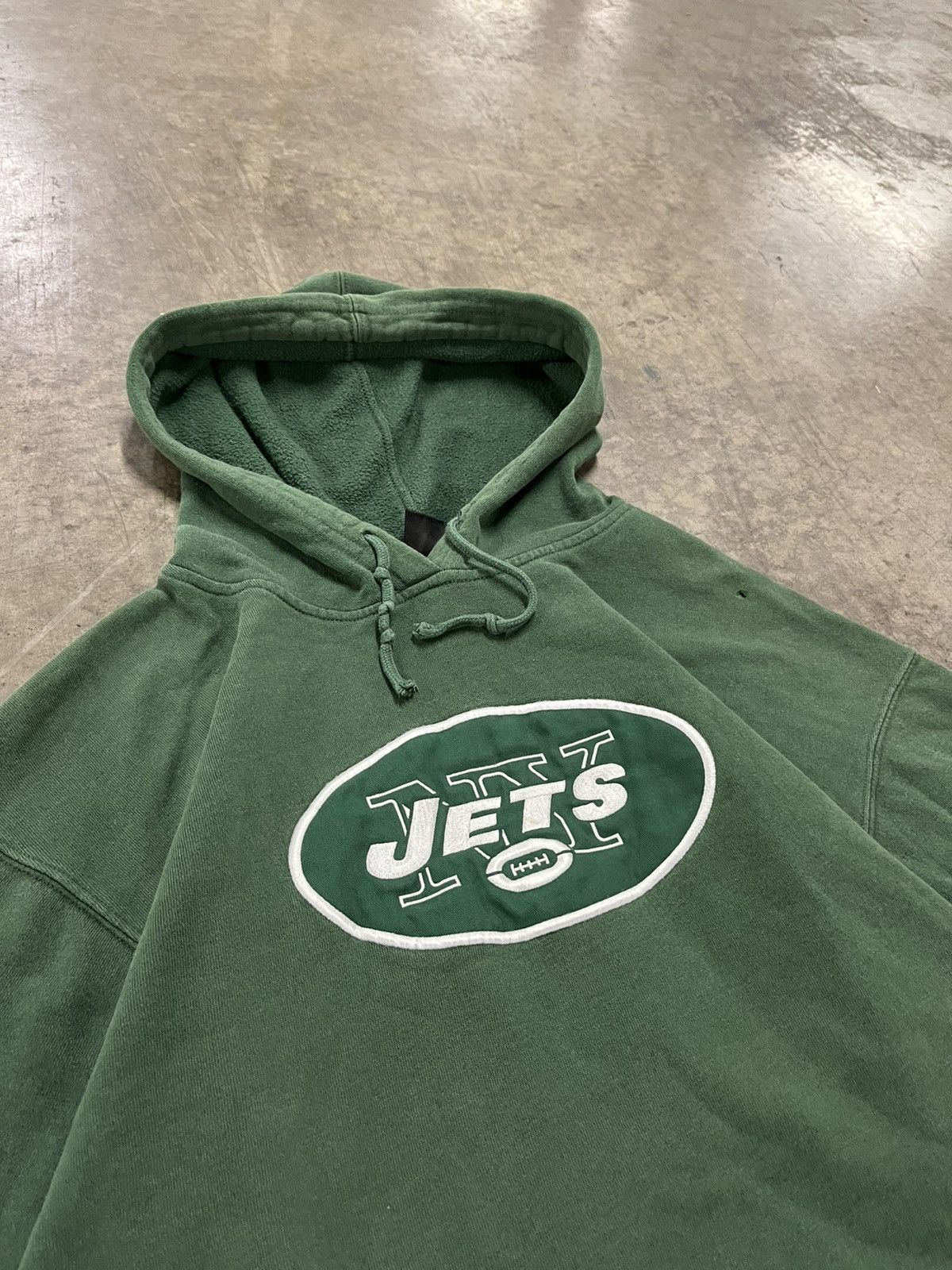 Vintage NY jets vintage hoodie streetwear sportswear boxy hype rare Size US XXL / EU 58 / 5 - 6 Thumbnail