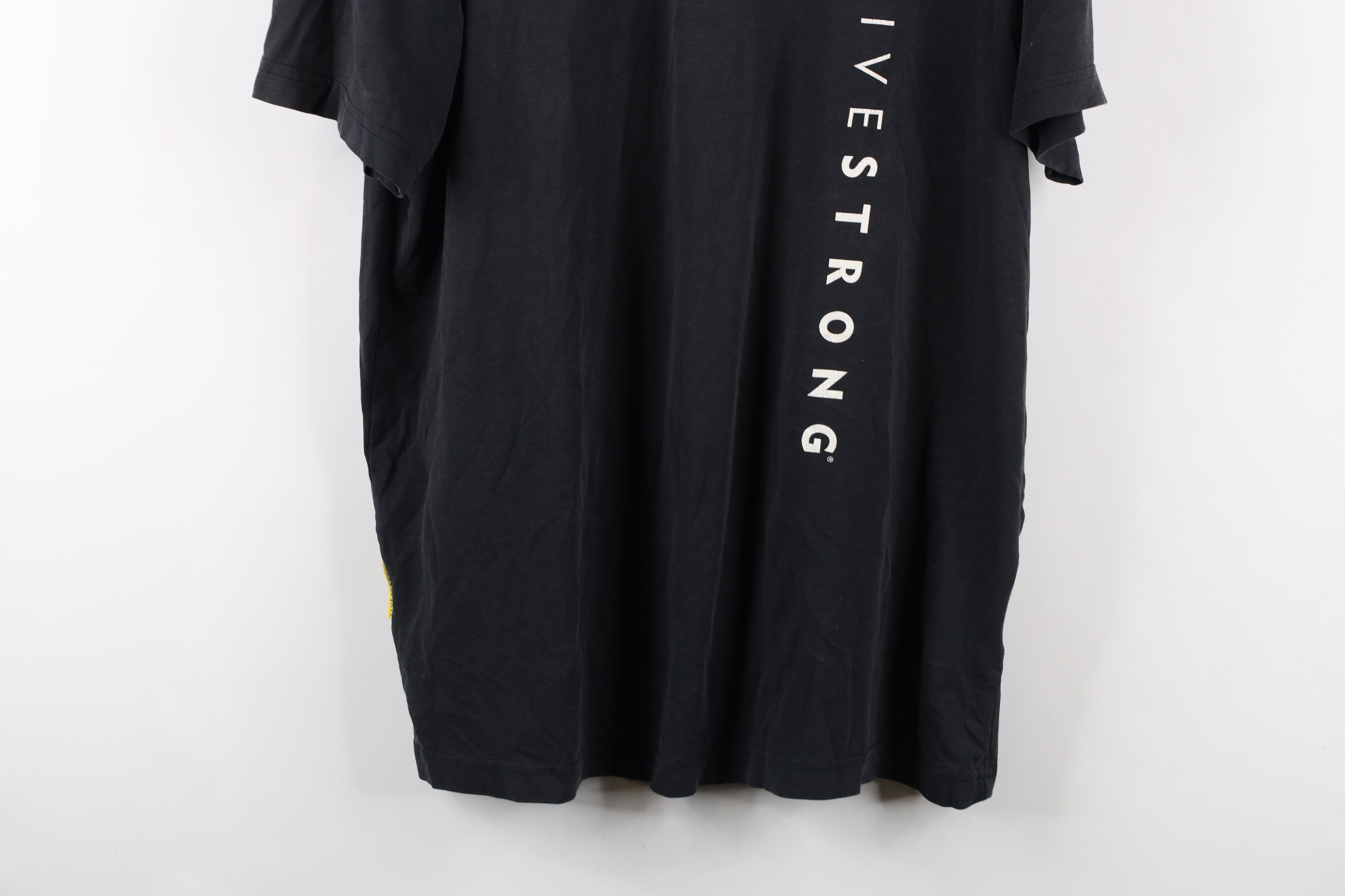 Nike × Vintage Vintage Y2K Nike Livestrong Armstrong Mini Swoosh T-Shirt Size US L / EU 52-54 / 3 - 3 Thumbnail