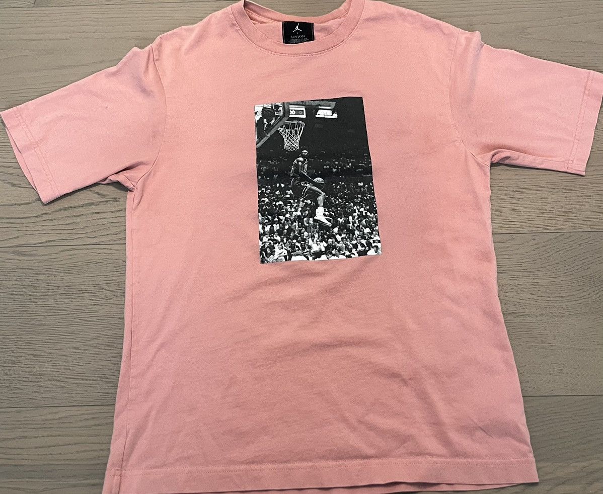 JORDAN UNION PINK SHORT SLEEVE T SHIRT SIZE S