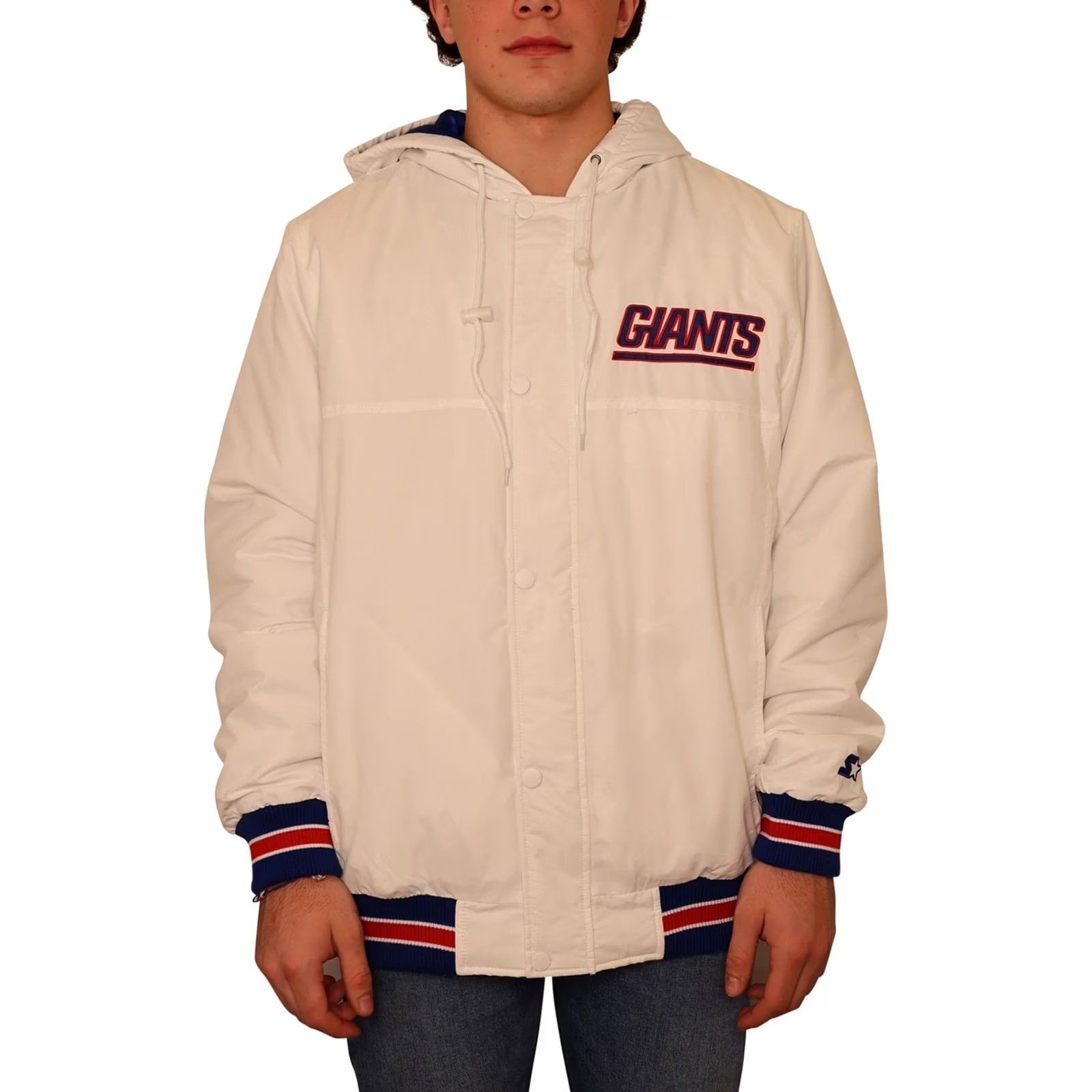 Starter STARTER Mens New York Giants Jacket XL White gia Size US XL / EU 56 / 4 - 3 Thumbnail