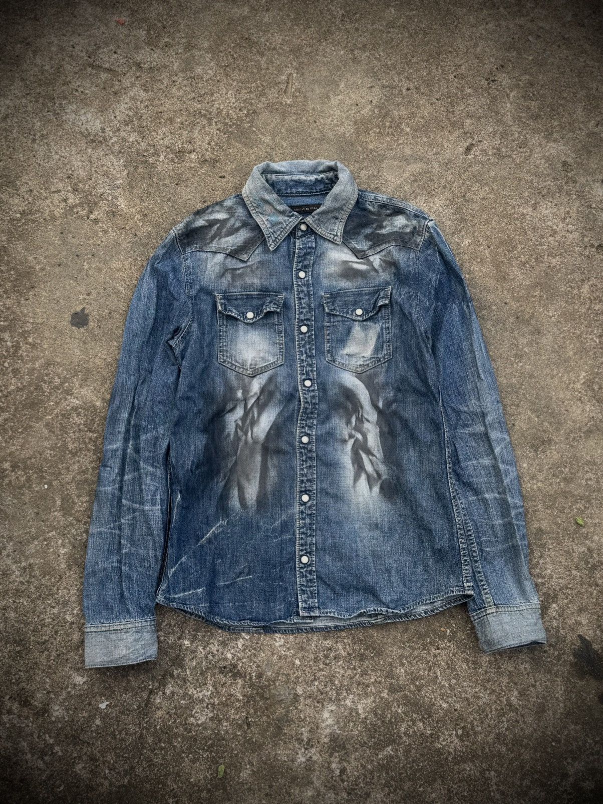 Tornado Mart FUGA Denim Distressed Button Size US M / EU 48-50 / 2 - 1 Thumbnail