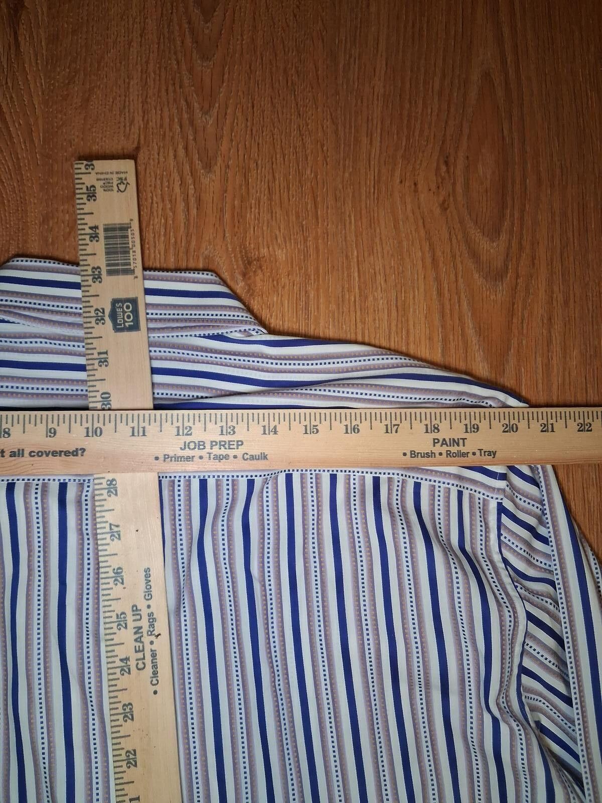 Robert Graham Robert Graham Shirt XL Multicolor Cotton Striped Flip Cuff Size US XL / EU 56 / 4 - 11 Thumbnail