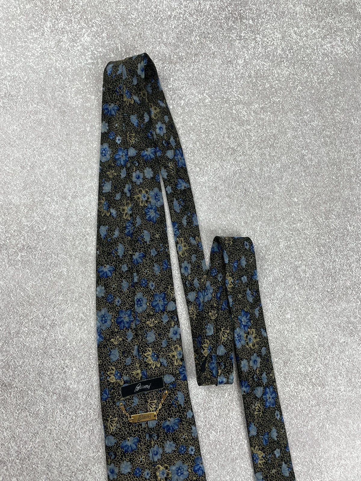 Brioni Brioni Printed Flowers Silk Tie Size ONE SIZE - 6 Thumbnail